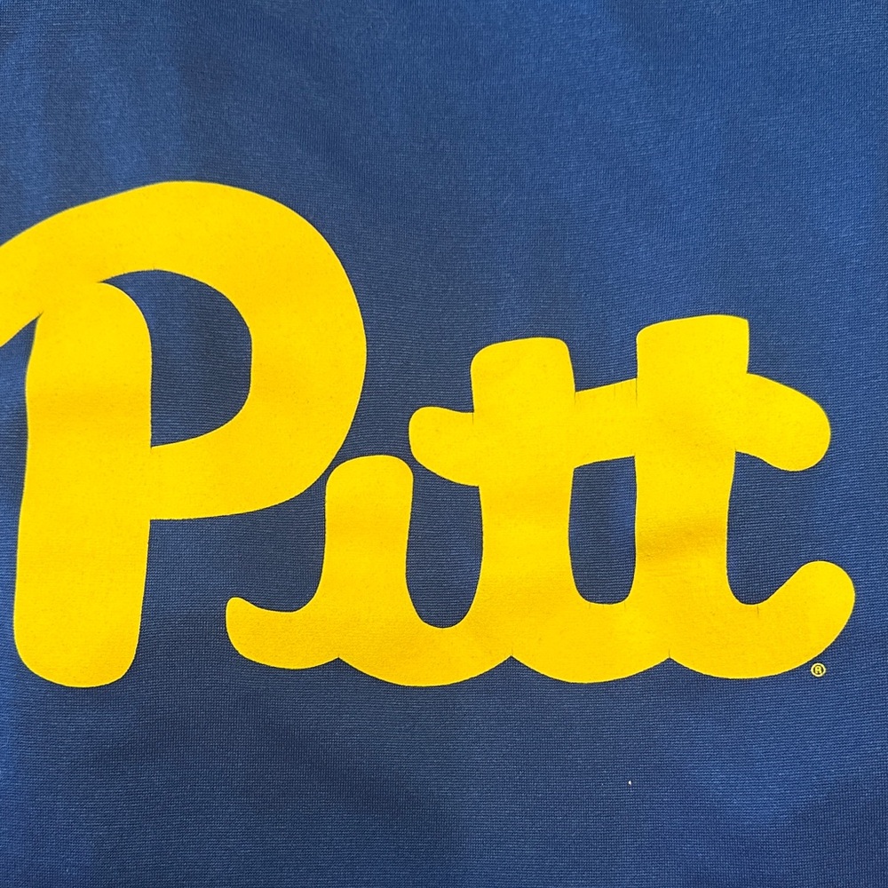 Adidas PITT Blue Tee with Gold Logo Sz XL - Picture 3 of 7